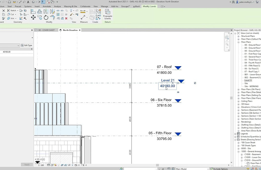 آموزش Level در Revit