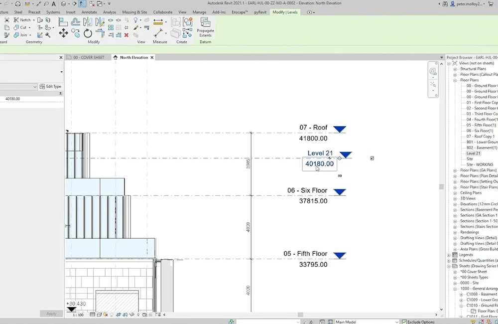 آموزش Level در Revit