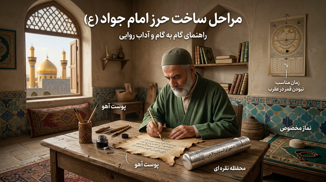 مراحل ساخت و آماده سازی حرز امام جواد چیست؟